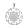 Sterling Silver Quran Verse Pendant (44 x 35 mm)