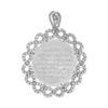 Sterling Silver Quran Verse Pendant (37 x 29 mm)