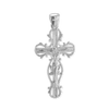 Sterling Silver Filigree Vine Crucifix Pendant (43 x 21 mm)