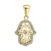 Sterling Silver Hamsa Pendant (24 x 13 mm)