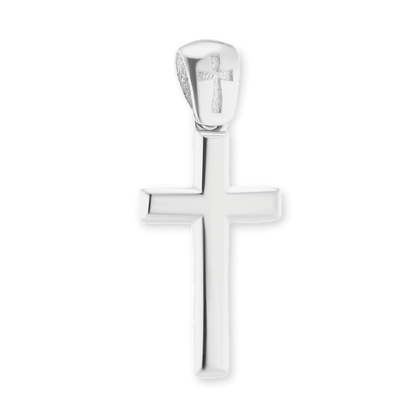 Sterling Silver Classic Cross Pendant (26 x 11 mm)