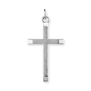 Sterling Silver Classic Cross Pendant (45 x 23 mm)