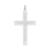 Sterling Silver Double-Sided Cross Pendant with Lord's Prayer (48 x 26 mm)