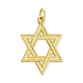 Sterling Silver Star of David Pendant (25 x 17 mm)