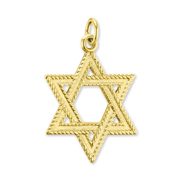 Sterling Silver Star of David Pendant (25 x 17 mm)