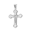 Sterling Silver Trefoil Crucifix Pendant (42 x 25 mm)