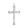 Sterling Silver Trefoil Crucifix Pendant (43 x 24 mm)