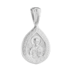 Sterling Silver Mary and The 7 Swords Byzantine Double-Sided Pendant (31 x 16 mm)