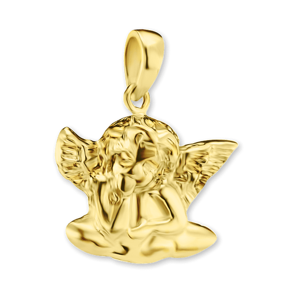 Sterling Silver Angel Pendant (17 x 14 mm)