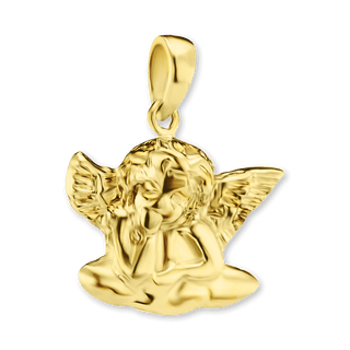 Sterling Silver Angel Pendant (17 x 14 mm)