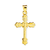 Sterling Silver Fancy Cross Pendant (38 x 20 mm)