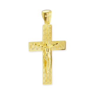 Sterling Silver Classic Crucifix Pendant (40 x 20 mm)