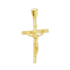 Sterling Silver Freeform Crucifix Pendant (39 x 19 mm)