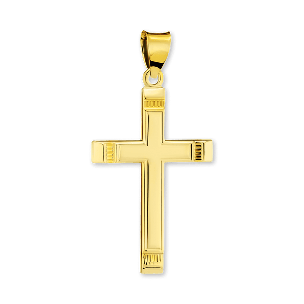 Sterling Silver Classic Cross Pendant (38 x 19 mm)