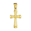 Sterling Silver Tapered Cross Pendant (30 x 14 mm)