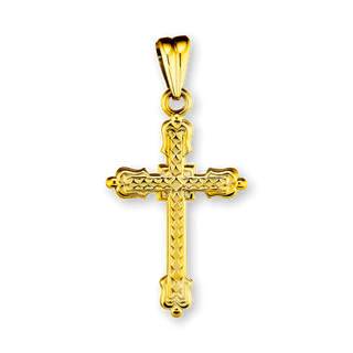 Sterling Silver Fancy Cross Pendant (32 x 16 mm)