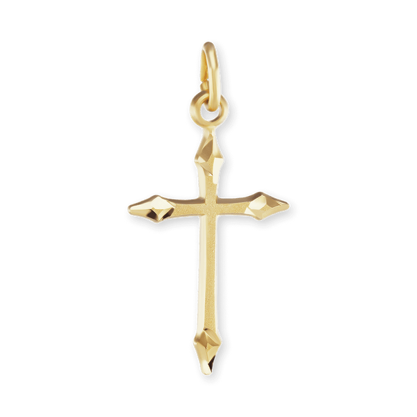 Sterling Silver Passion Cross Pendant (24 x 12 mm)