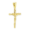 Sterling Silver Freeform Crucifix Pendant (34 x 16 mm)