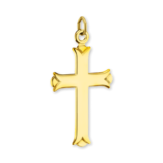 Sterling Silver Trefoil Cross Pendant (35 x 17 mm)