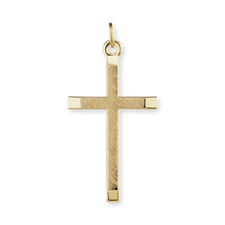 Sterling Silver Classic Cross Pendant (45 x 23 mm)