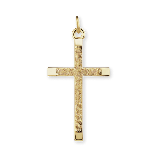 Sterling Silver Classic Cross Pendant (45 x 23 mm)