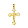 Sterling Silver Trefoil Crucifix Pendant (42 x 25 mm)