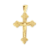 Sterling Silver Trefoil Crucifix Pendant (51 x 30 mm)