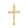 Sterling Silver Trefoil Crucifix Pendant (43 x 24 mm)
