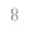 Strip Settings for 2 Round Stones (9.00 x 6.00 mm - 10.00 x 6.00 mm)