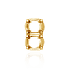 Strip Settings for 2 Round Stones (9.00 x 6.00 mm - 10.00 x 6.00 mm)