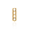 Strip Settings for 4 Round Stones (17.80 x 4.80 mm - 19.50 x 6.20 mm)