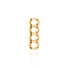 Strip Settings for 4 Round Stones (17.80 x 4.80 mm - 19.50 x 6.20 mm)
