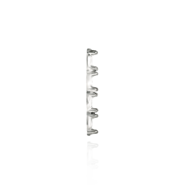 Strip Settings for 4 Round Stones (17.80 x 4.80 mm - 19.50 x 6.20 mm)