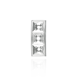 3 Round Stone Curved Tops (3 x 2.80 mm - 3 x 4.50 mm)