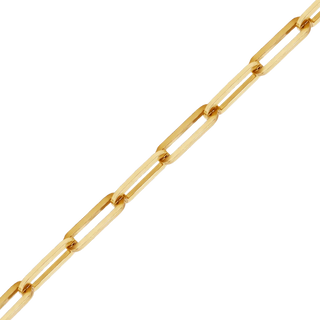 Bulk / Spooled Paperclip Cable Chain in 14K & 18K Yellow Gold (1.70 mm - 7.80 mm)