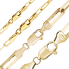 Finished Paperclip Cable Bracelet in 14K Yellow Gold (2.50 mm - 7.80 mm)