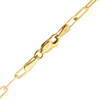 Finished Paperclip Cable Bracelet in 14K Yellow Gold (2.50 mm - 7.80 mm)