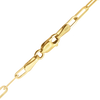 Finished Paperclip Cable Bracelet in 18K Yellow Gold (2.50 mm - 3.50 mm)