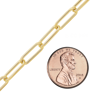 Bulk / Spooled Heavy Round Paperclip Chain in 14K Gold-Filled (5.00 mm - 9.00 mm)