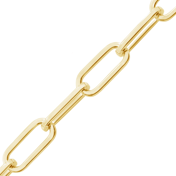 Bulk / Spooled Heavy Square Paperclip Chain in 14K Gold-Filled (9.00 mm)