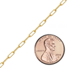 Bulk / Spooled Light Paperclip Chain in 14K Gold-Filled (2.30 mm - 4.00 mm)