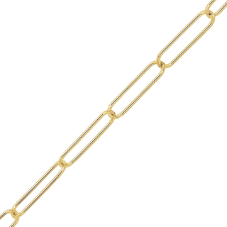 Bulk / Spooled Light Paperclip Chain in 14K Gold-Filled (2.50 mm - 4.00 mm)