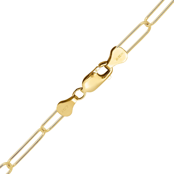 Finished Light Paperclip Anklet in 14K Gold-Filled (2.50 mm - 4.00 mm)