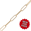 Bulk / Spooled Light Round Paperclip Cable Chain in 14K Yellow Gold (7.80 mm)