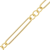 Bulk / Spooled Alternating Light Paperclip & Cable Chain in 14K Gold-Filled (4.00 mm)