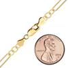 Finished Alternating Light Paperclip & Cable Bracelet in 14K Gold-Filled (4.00 mm)