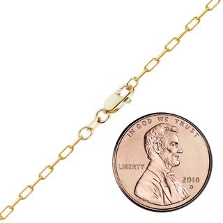 Finished Paperclip Cable Necklace in 14K Gold-Filled (1.60 mm- 4.00 mm)