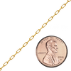 Bulk / Spooled Paperclip Cable Chain in 14K Gold-Filled (1.60 mm- 4.00 mm)