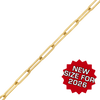 Bulk / Spooled Paperclip Cable Chain in 14K Gold-Filled (1.60 mm- 4.00 mm)