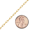 Bulk / Spooled Paperclip Cable Chain in 14K Gold-Filled (1.60 mm- 4.00 mm)